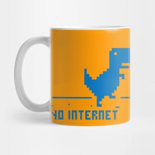 Blue Dinosaur > No internet Mug